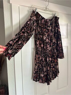 Free People Off-Shoulder Floral Romper